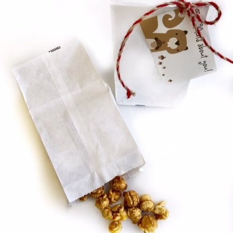 White Popcorn Bags