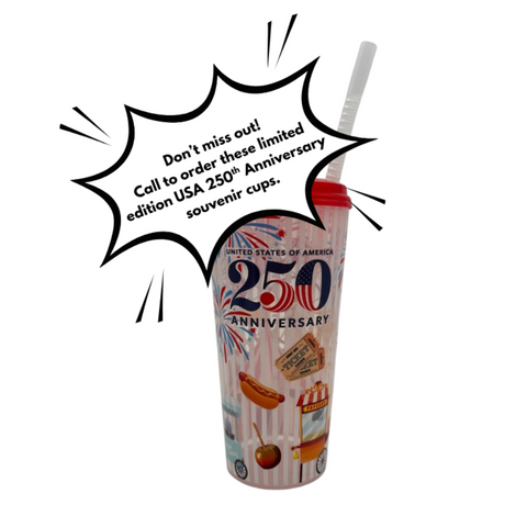 USA Anniversary Plastic Cup - Special Order