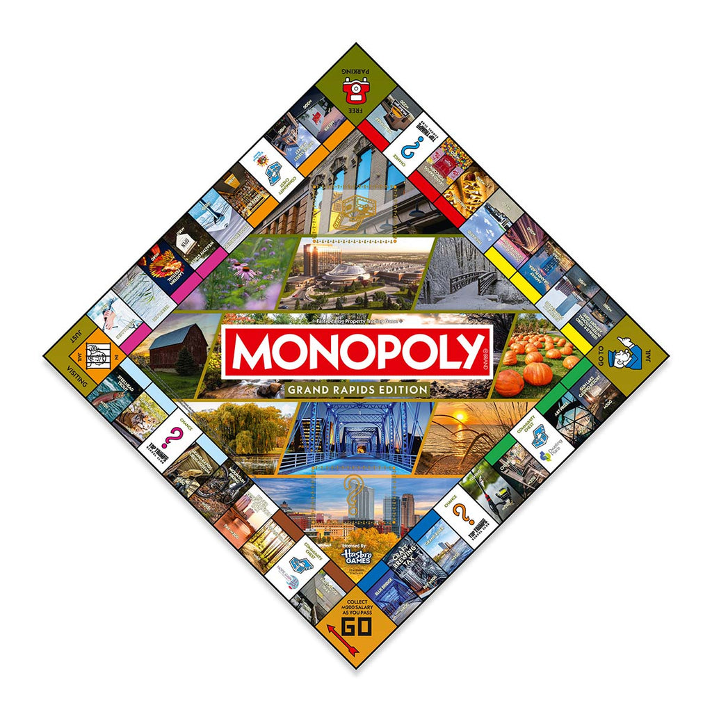 Monopoly Board Game - Grand Rapids Edition - Free 4oz Caramel Corn with each game purchase