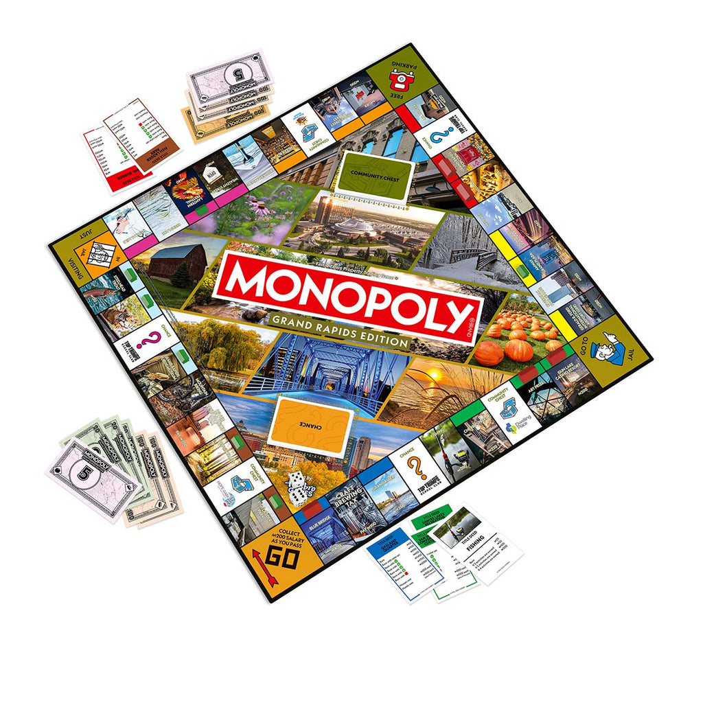 Monopoly Board Game - Grand Rapids Edition - Free 4oz Caramel Corn with each game purchase