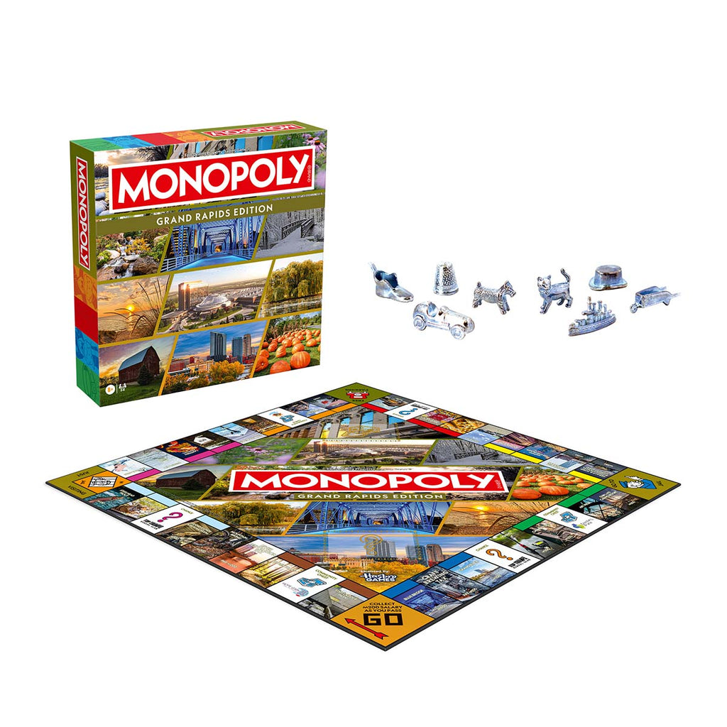 Monopoly Board Game - Grand Rapids Edition - Free 4oz Caramel Corn with each game purchase