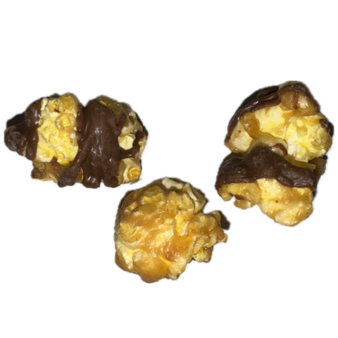Peanut Butter Drizzle Popcorn