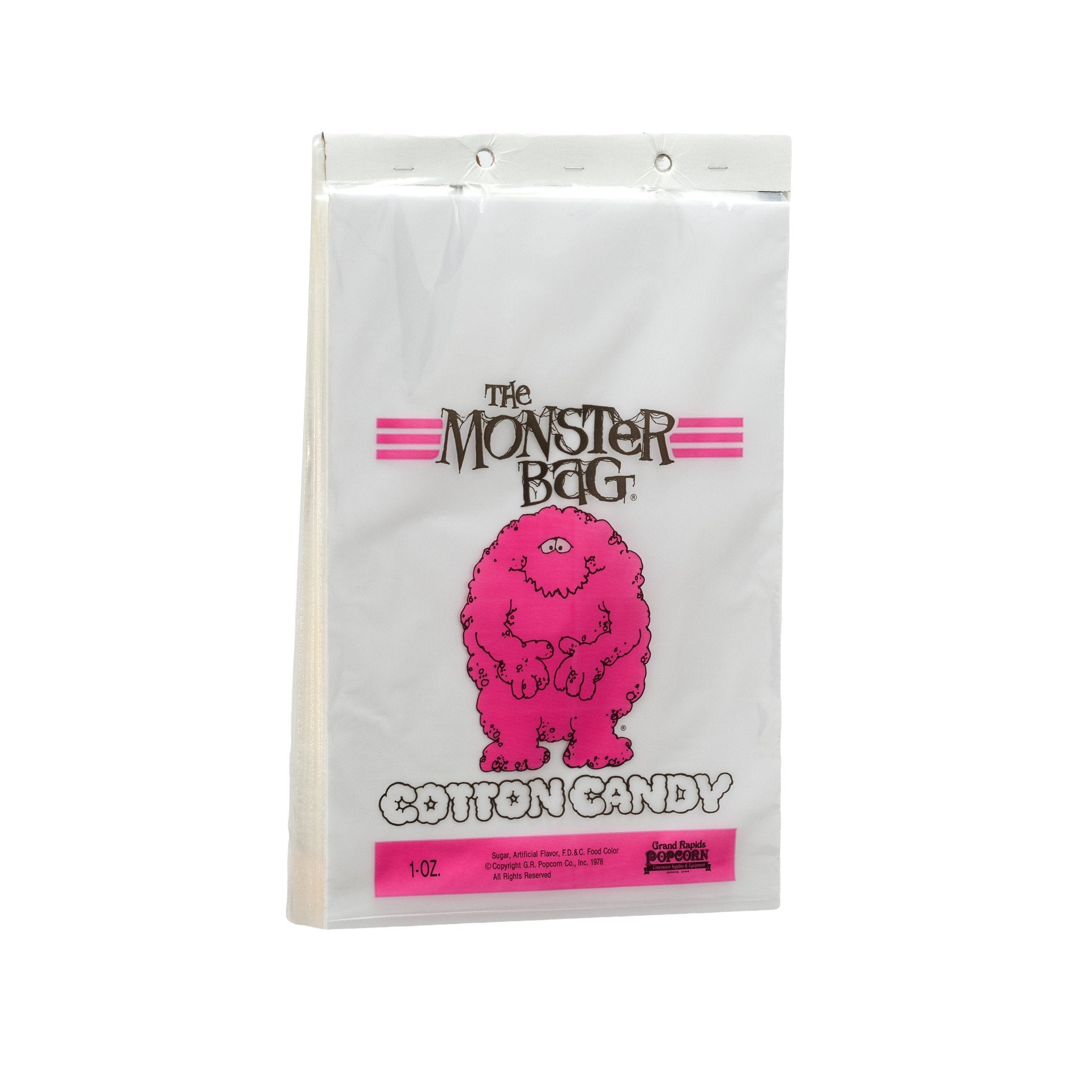 monsters inc candy bags Small The Monster Bag Cotton Candy Bags EACH (100 CT)